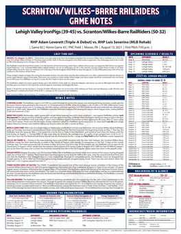 August 13, 2021 Vs. Lehigh Valley