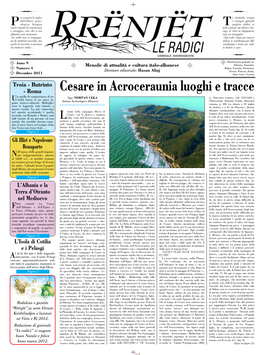 Cesare in Acroceraunia Luoghi E Tracce N Anello Di Congiunzione Di Tre Nga: NERITAN CEKA Er, Itineraria Romana, Coll