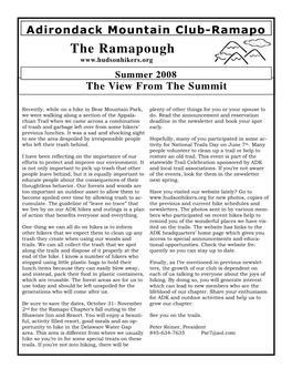 Summer 2008 the Ramapough Page 2