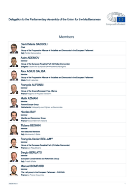 List of Members