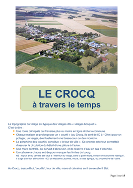 LE CROCQ À Travers Le Temps