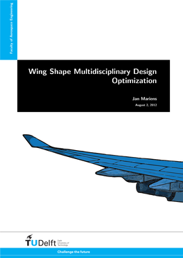 Wing Shape Multidisciplinary Design Optimization