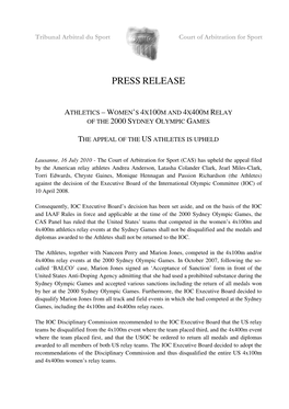 Press Release