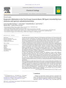 Diagenetic Albitization in the Tera Group, Cameros Basin (NE Spain) Recorded by Trace Elements and Spectral Cathodoluminescence