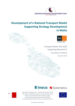 Transport Master Plan 2025 Supporting Document 2 Consultation Feedback September 2016