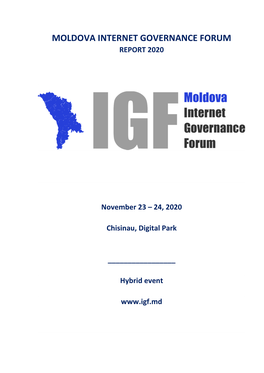 Moldova Internet Governance Forum Report 2020