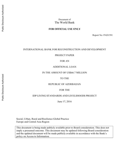 World Bank Document