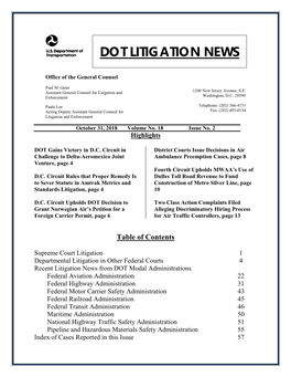 Dot Litigation News