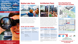 Architecture River Tours, Skyline Lake Tours, & Water Taxis