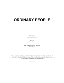 Ordinary People Press