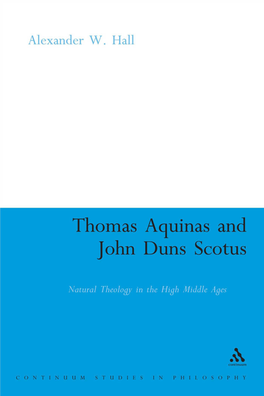 Thomas Aquinas & John Duns Scotus