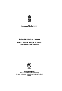 Final Population Totals, Series-24