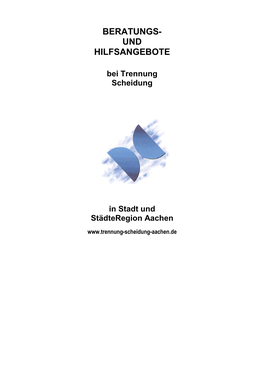 Beratungs- Und Hilfsangebote Bei Trennund Und Scheidung