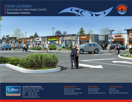 NOW LEASING!! SOUTH DELTA’S NEW POWER CENTRE Tsawwassen Commons