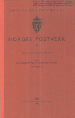 Norges Postverk 1941