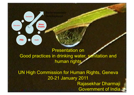 Presentation on Good Practices in Drinking Water, Sanitation and Human Rights