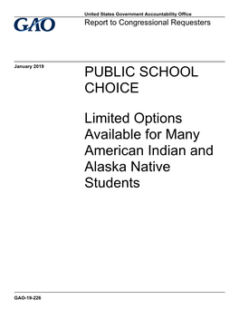 Limited Options Available for Many American Indian and Alaska Native Students