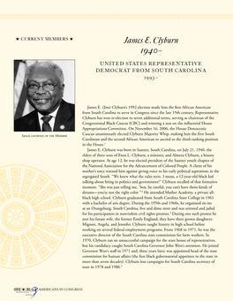 James E. Clyburn 1940–