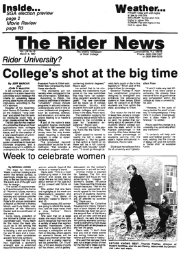 The Rider News Vol