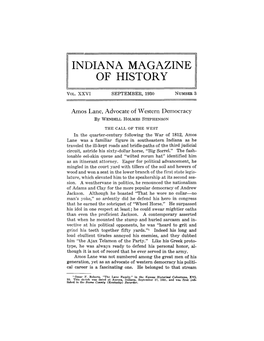 Indiana Magazine of History