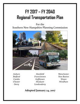 FY 2017 – FY 2040 Regional Transportation Plan