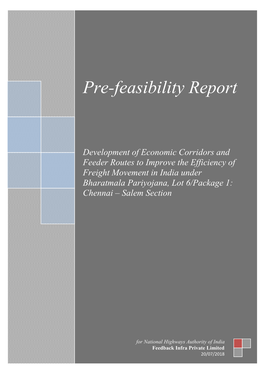 Pre-Feasibility Report