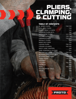 Pliers, Clamping, & Cutting