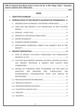 Index 1 Executive Summary Executive Summary