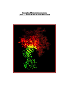 Principles of Immunohistochemistry Queen's Laboratory for Molecular