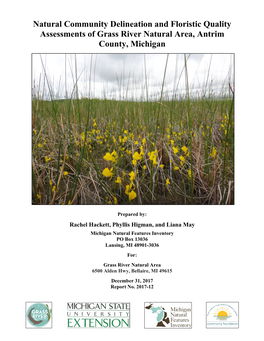 Natural Community and Plant Inventory of Grass River Natural