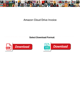 Amazon Cloud Drive Invoice