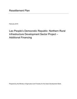 42203-025: Northern Rural Infrastructure Development Sector