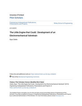 Development of an Electromechanical Valvetrain