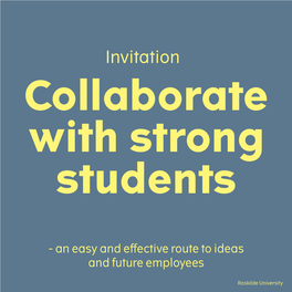 Invitation Collaborate with Strong Students