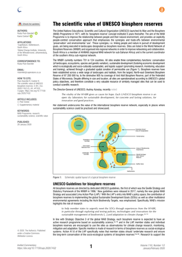 The Scientific Value of UNESCO Biosphere Reserves