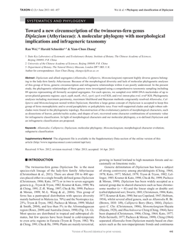 A Molecular Phylogeny with Morphological Implications and Infrageneric Taxonomy