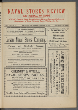 Naval Stores Review and Journal of Trade