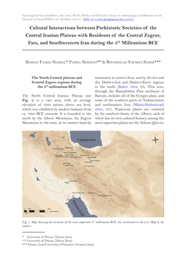 Cultural Interactions Between Prehistoric Societies of the Central