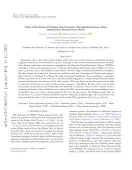 Outer Solar System Perihelion Gap Formation Through Interactions with a Hypothetical Distant Giant Planet