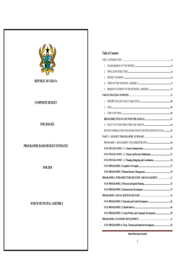 SUHUM MUNICIPAL ASSEMBLY SUB - PROGRAMME 3:1 Education and Youth Development