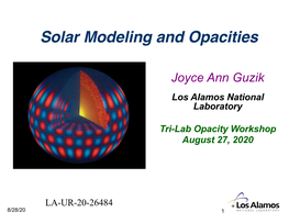 Solar Modeling and Opacities