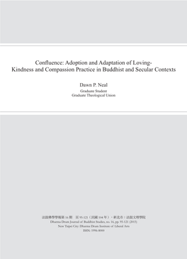 Kindness and Compassion Practice in Buddhist and Secular Contexts