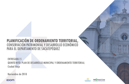 PLAN DE DESARROLLO MUNICIPAL Y ORDENAMIENTO TERRITORIAL Ciudad Vieja