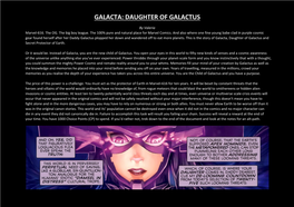 Galacta: Daughter of Galactus