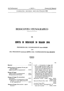 Resocoi\ to Steiografico Seduta Di Mercoledì 30