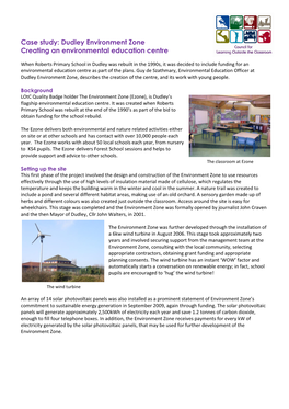 Dudley Environment Zone – Cellulose Insulation, Wind Turbine and Solar Photovoltaic Panels