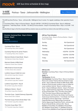 60E Bus Time Schedule & Line Route