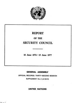 Report Security Council