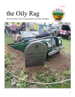 The Oily Rag the Newsletter of the Vintage Sports Car Club of Calgary