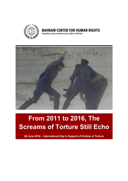 From 2011 to 2016, the Screams of Torture Still Echo